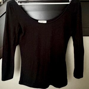 Babaton Black Size XS Long Sleeve Top